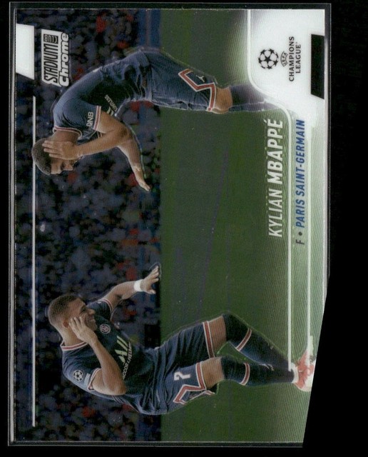 2021-22 Stadium Club Chrome UEFA Champions League #75 Kylian Mbappé PSG