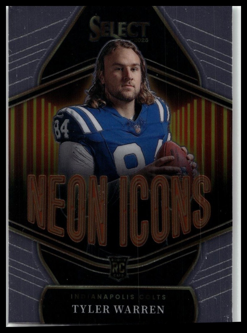 2025 Panini Select #10 Tyler Warren Neon Icons