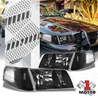 Black Housing Clear Corner OE Style Headlights for 98-11 Ford Crown Victoria