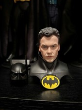 Hot Toys Batman Returns MMS770 Torn Cowl And Mars Toys 1/6 Bruce Wayne Head Only