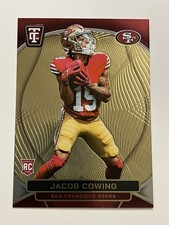 2024 Panini Totally Certified - Rookies Jacob Cowing #128 Mirror Neon Orange...