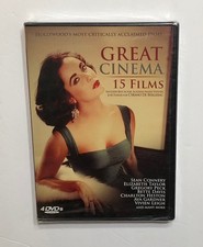 GREAT CINEMA 15 FILMS 4-DISC DVD SEAN CONNERY ELIZABETH TAYLOR 2009 SEALED NEW