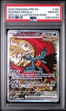 2025 POKEMON PRE EN-PRISMATIC EVOLUTIONS #162 ROARING MOON EX PSA 10 on eBay
