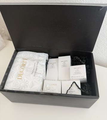 New 6pc Decorte AQ Meliority Travel Set Intensive Emulsion, Lotion,Multi Cream