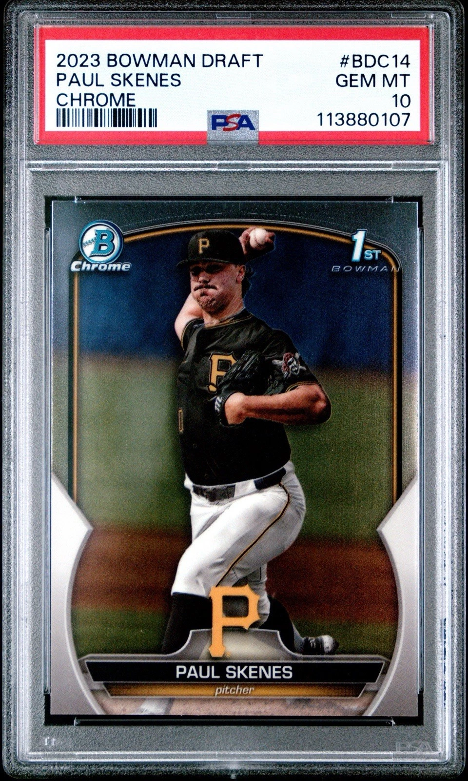 Deal for Paul Skenes 2023 1st Bowman Chrome Draft #BDC14 PSA 10