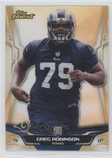 2014 Topps Finest Gold Refractor /75 Greg Robinson #107 1s8