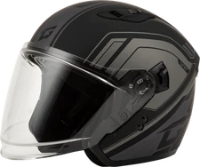 GMAX OF-87 DUKE HELMET W/LED LIGHT MATTE BLK/GREY 2X O1187508