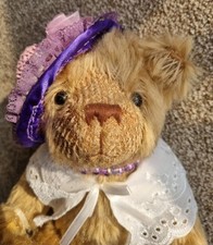 Vintage Kleeneze UK Europe Victorian Lady Rare Mohair Teddy Bear