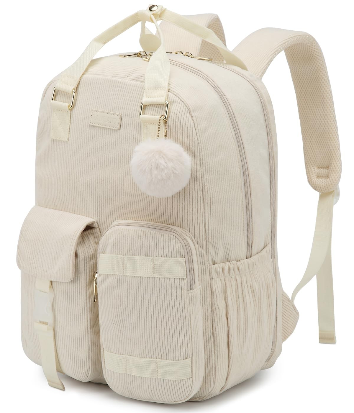 Cute Backpacks for Girls, Corduroy Backpack for Middle High School Teens Aest...
