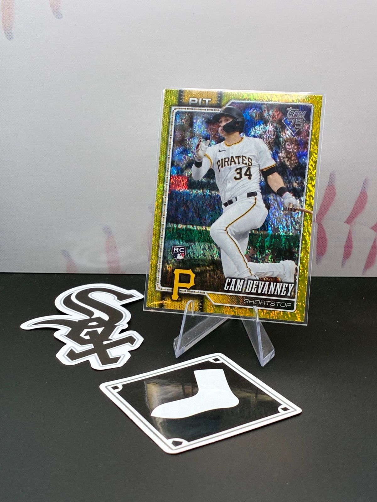 2026 Topps Series 1 - Cam Devanney #268 RC - Yellow Holo Foil Parallel SN #/399