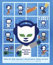 2004 Napster: Tom Petty and the Heartbreakers Rock Vintage Print Ad
