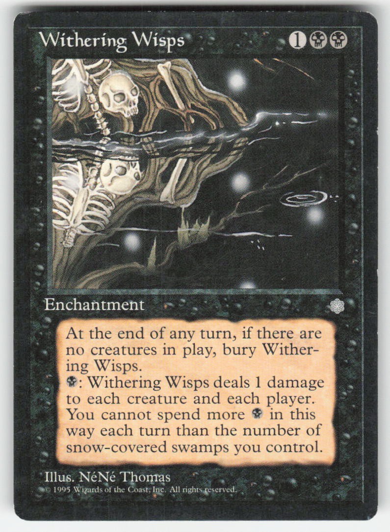 1995 Withering Wisps Ice Age MTG