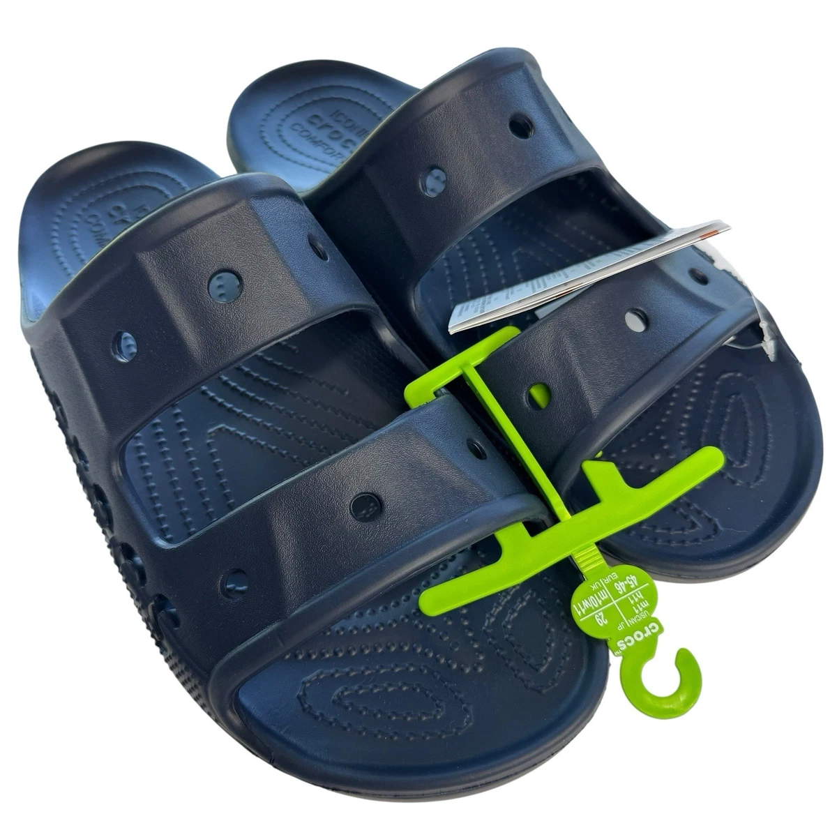 NWT CROCS Baya SLIDE NAVY Men 11 Unisex Relaxed Fit Crocs Unisex Bayaband Slide Sandals - Walmart Business Supplies main image 4