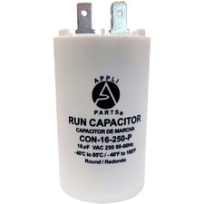 Appli Parts Run Capacitor for electric motors 16 Mfd uF (microfarads) 250VAC Pla