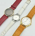 Vintage Leather Watch Lot (3) Seiko Quartz Wittnauer Ladies Mens Parts/Repair