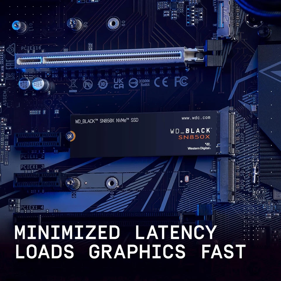 Wd_Black SN850X 1TB M.2 2280 Pcie Gen4 Nvme Gaming SSD up to 7300 Mb/S Read Spe - Image 3 of 4