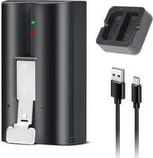 1-Pack 6040mAh Rechargeable Battery with Charger Station for Ring-Doorbell 2/3/3