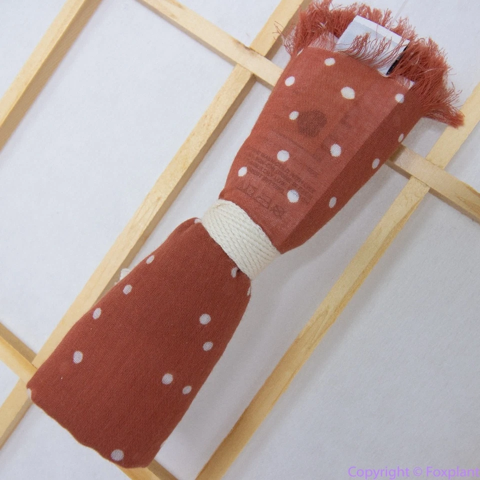 NUEVO Bandana Madewell rojo oxidado lunares con flecos Foto 3 de 4