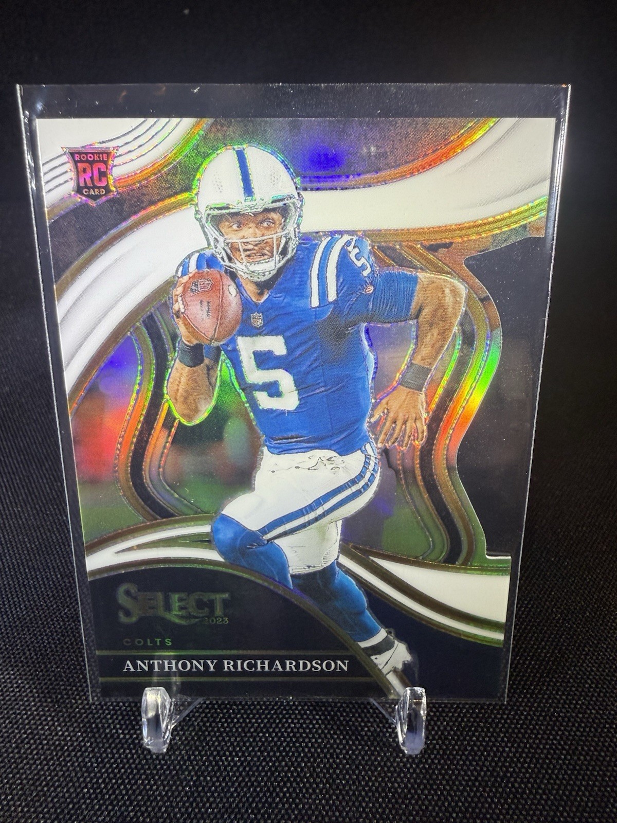 2023 Panini Select - Club Level Anthony Richardson #297 White Prizm Die-Cut /199