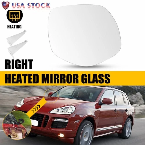 RH Passenger Side Wing Mirror Glass Heated 95573103804 For Porsche Cayenne 08-10