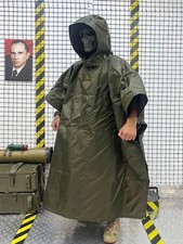 Anti-thermal imager,poncho protection against thermal imagers and drones olive