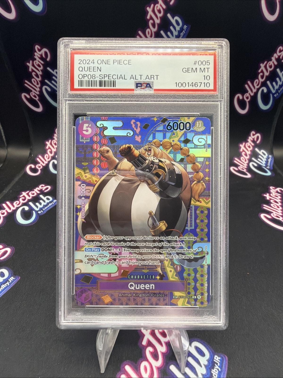 PSA 10 Queen SP English ST04-005 OP08 Two Legends One Piece Special Alt Art