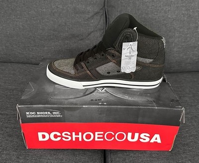 ADYS400043 DC Pure High-Top WC Mens Size 9 Skate Shoes Black New With Box