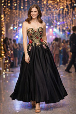 Blondie Nites Fairy Mesh Formal Prom Party Wedding Beaded Gown Dress Women 5  