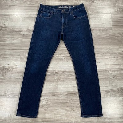 Mavi Jeans Mens 33x32 Blue Dark Wash Stretch Denim Pants Jake Slim Skinny Leg