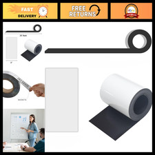 Magnetic Dry Erase Tape Roll 3" x 25ft - Ideal for Whiteboards, Lockers, Refrige