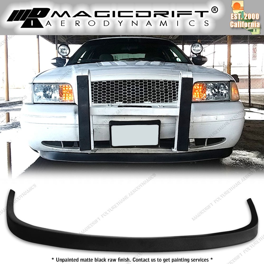 For 98-11 Ford Crown Victoria Vic MDA Style Front Bumper Lip Spoiler Painted PU