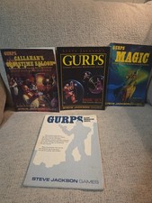 Gurps 3rd Ed RPG Lot Basic Set Revised,magic,...