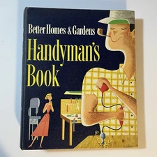 Better Homes & Gardens Handyman's Book 1957 Vintage Hardcover Binder Mid Century