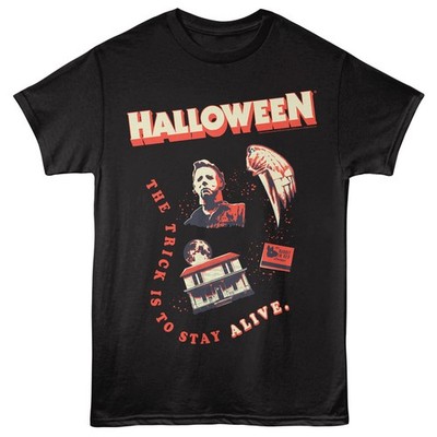 Halloween Michael Myers The Trick Is To Stay Alive Men's T Shirt