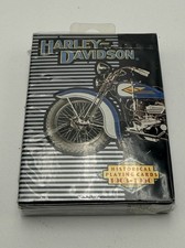 NOS Vintage 1997 Harley Davidson Historic Playing Cards Sealed 1935-50