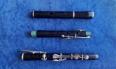 Antique Vintage Old Wooden 8 Key Blackwood Flute Kohlert & Sons Low Pitch