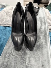 Giuseppe Zanotti Women's Black Size 38 US 8 Stock Pumps High Heels Almond Toes.