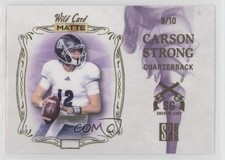 2022 Wild Card Matte SP Exclusive White/Purple 8/10 Carson Strong Rookie RC 0g27. rookie card picture