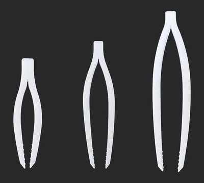 High temperature resistance Straight head antistatic PTFE with tooth tweezers