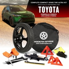 Spare Tire Kit Options - Fits 2023-2026 Toyota Corolla Cross Including Hybrid