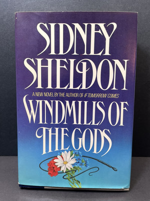 Sidney Sheldon Windmills of the Gods 1987 Hardcover w Dustjacket Very Good