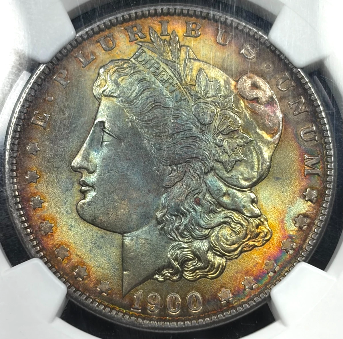 Philadelphia Silver 1900 Year Morgan US Dollars (1878-1921) for