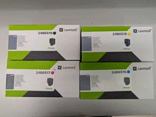 LEXMARK  24B6516 24B6517 24B6518 24B6519 High Yield Toner Set for C4150 LOT OF 4