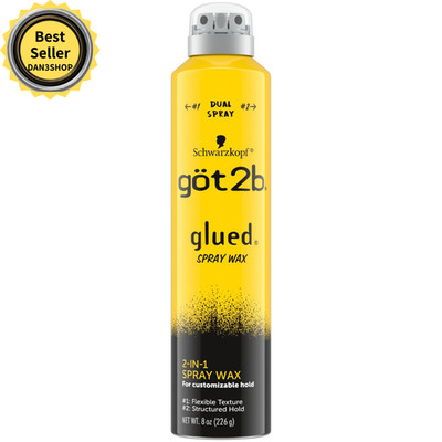 Got2b Glued Spray Wax with 2-in-1 Dual Spray Nozzle 8 oz Got2b Glued Spray Wax..