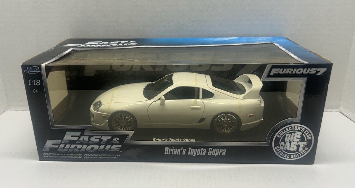 1:18 Brian's Toyota Supra -- Fast & Furious -- White -- JADA SH | eBay