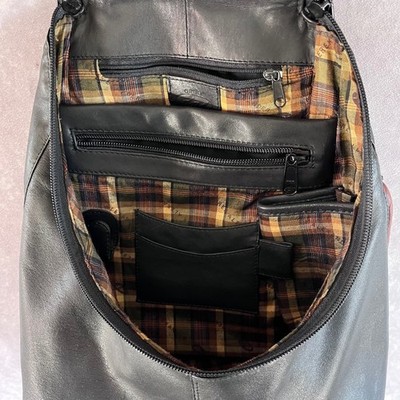 Derek Alexander Backpack Womens Small Black Brown Leather  display picture 1