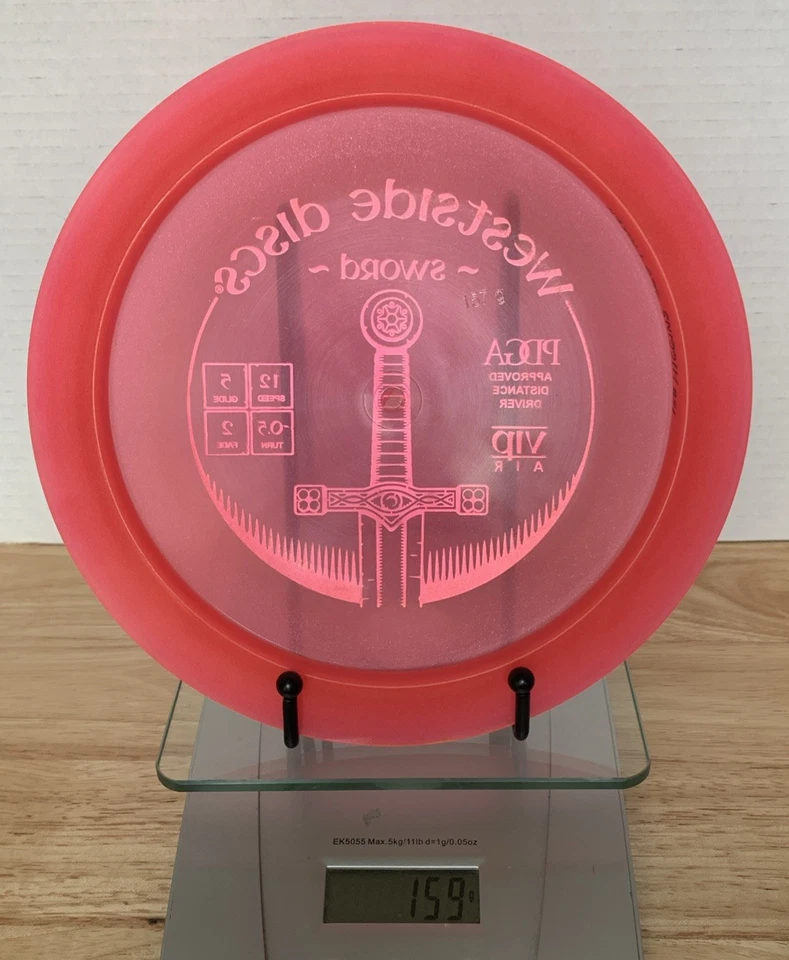 Westside Dicsx VIP Air Sword Pink Lightweight Distance Driver 160 Grams - Image 4 of 4