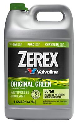 Zerex Original Green Antifreeze Coolant 6 Count Provides Engine Protection