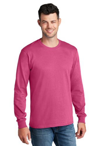 Port & Company Men's Core Cotton Tee Long Sleeve Comfort Blend T-Shirt - PC54LS - Picture 18 of 23