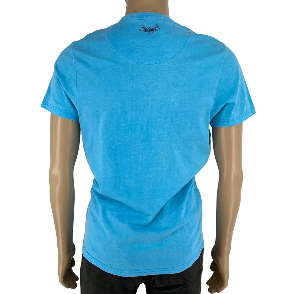Von Dutch Hombre Azul Cuello Redondo Logo Camiseta de Manga Corta Talla M - Imagen 3 de 4